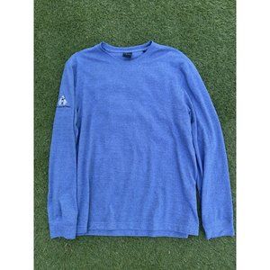 DUNNING Men's Merino Cashmere Burgundy Sweater Medium Flint Hills Logo Sz XL
